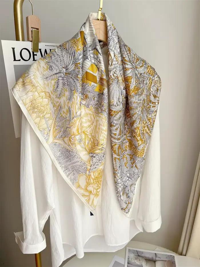 Écharpe en soie de mûrier Varleaer Style élégant et confortable pour femmes toutes saisons usage quotidien et événements spéciaux
