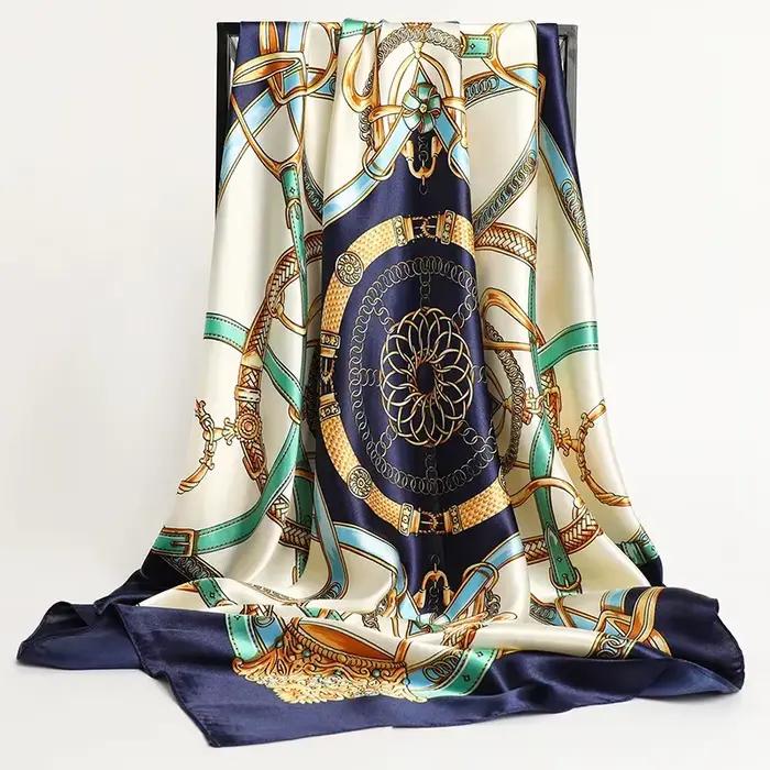Foulard en Soie Imprimé 90x90cm