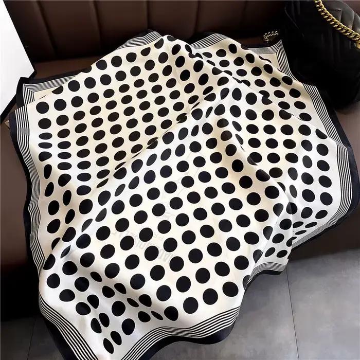 InjSquare-Écharpe Naturelle pour Femme, Bandana pour Cheveux, Sauna, Châle à Col Carré, à la Mode, 100%
