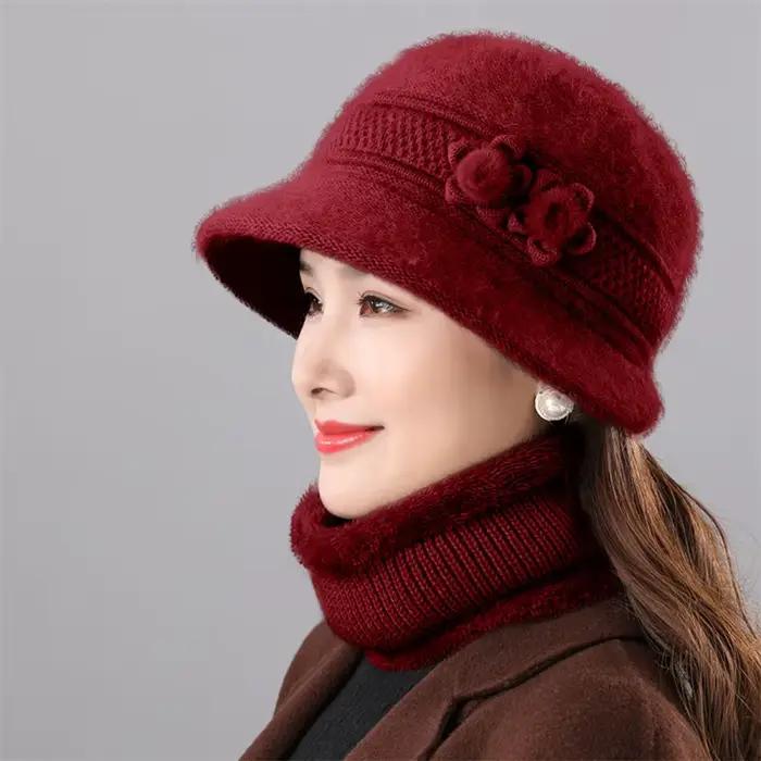 Ensemble chapeau et écharpe cercle Everche pour femme
