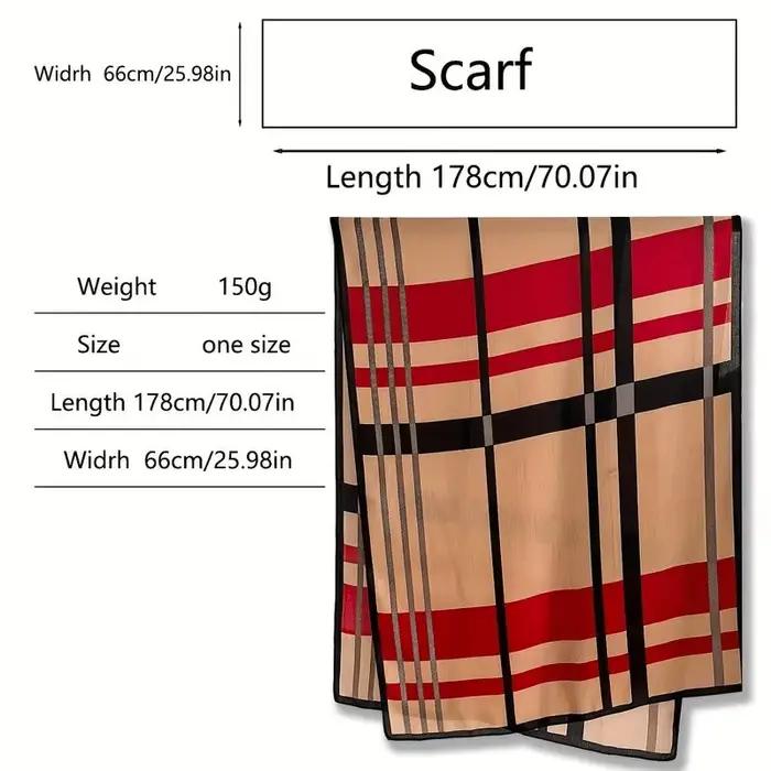 Écharpe rayée en polyester multifonction pour femmes, douceur hivernale, shopping et occasions spéciales