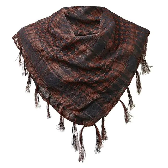 Écharpe pied-de-poule à carreaux Hijab Bandana
