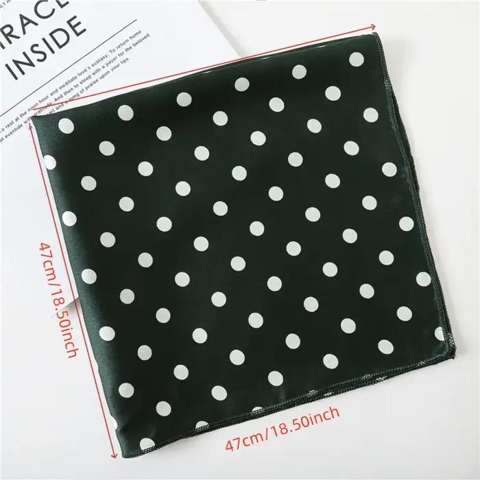 Petit Foulard Carré Imprimé à la Mode pour Femme