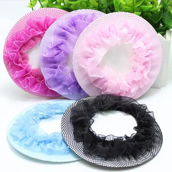 Belle couverture de chignon Snood femmes filet à cheveux Ballet danse patinage Crochet Fanchon strass style chapeaux accessoires