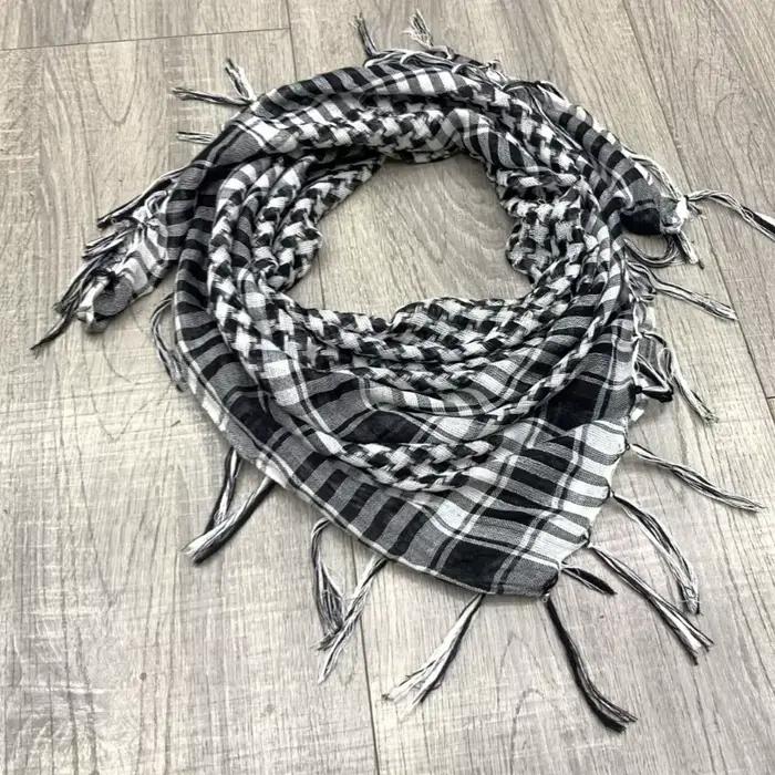 Ethnique arabe Shemagh écharpe arabe prière écharpe désert châle foulard
