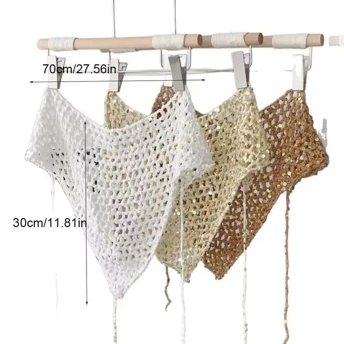Écharpe triangulaire à sequins