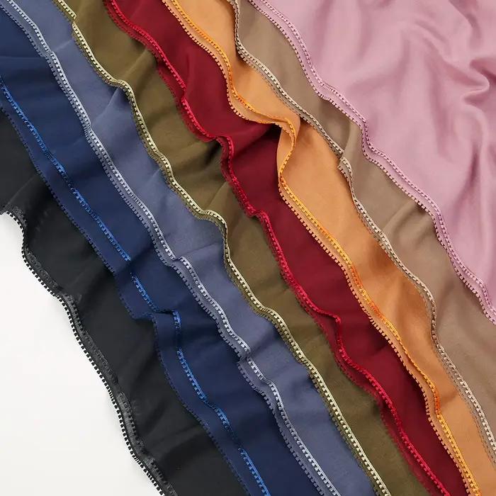 Écharpe en dentelle intemporelle pour femmes, élégante et multifonctionnelle pour le printemps et l'été, adaptable à diverses occasions et styles décontractés