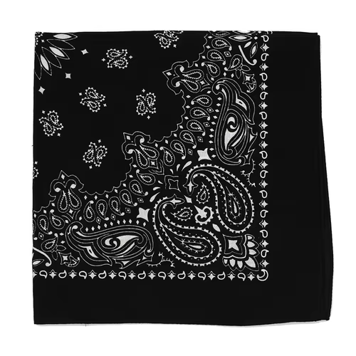 Foulard carré en coton Paisley pour hommes et femmes, bande de sauna hip-hop, bandeau pour cheveux,