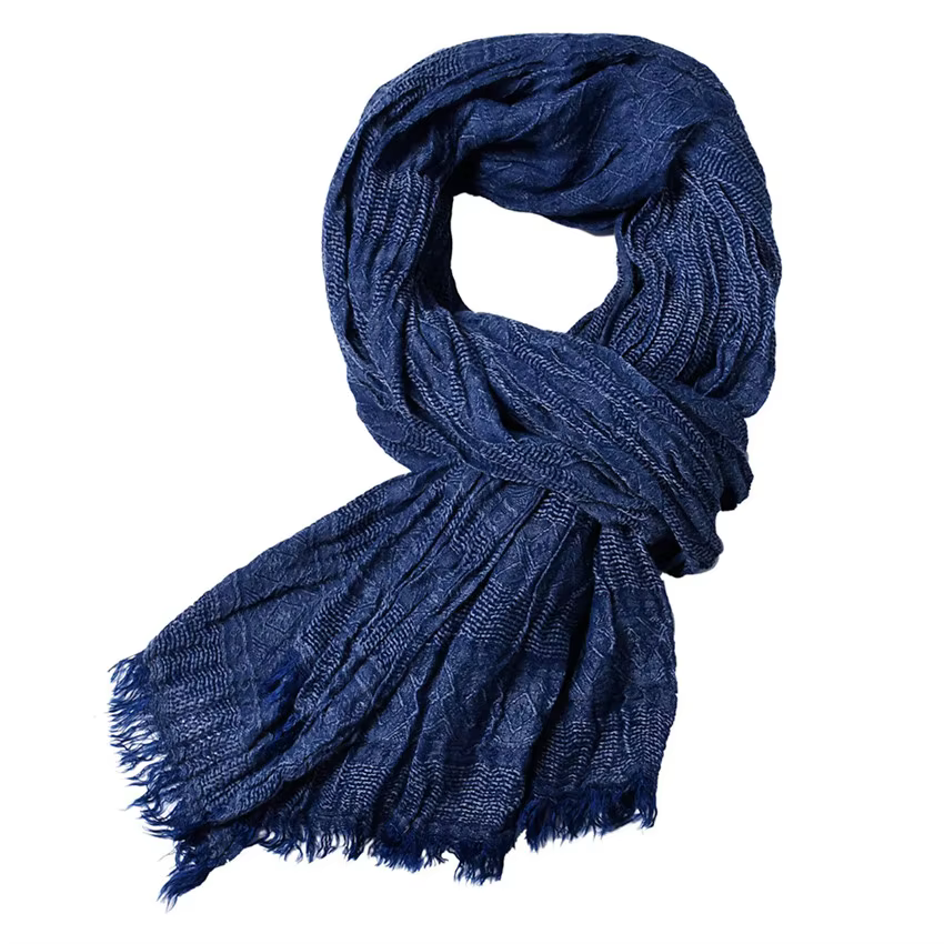 2018 luxe bande écharpe hommes solide coton écharpe femme et homme châle enveloppement jacquard tiss