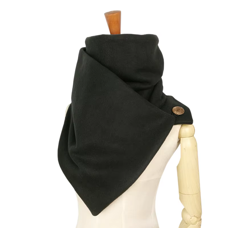 Leo anvi marque de mode foulards de créateur femmes hommes cache-cou masque doux solide avec boutons
