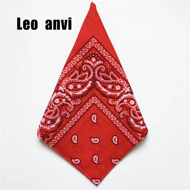 Foulard carré en coton foulards pour femmes hommes mode imprimé Paisley femme Bandanas hommes chapea