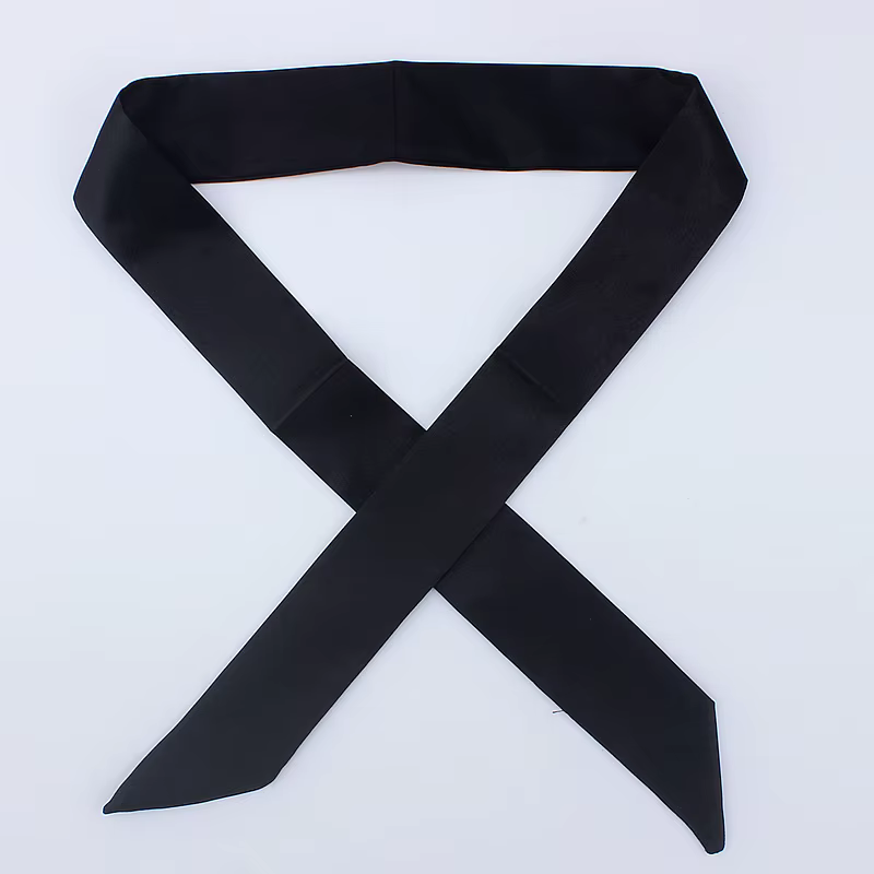 Foulard de couleur unie pour femmes, écharpe, petit ruban pour cheveux, de marque de luxe, décoratio