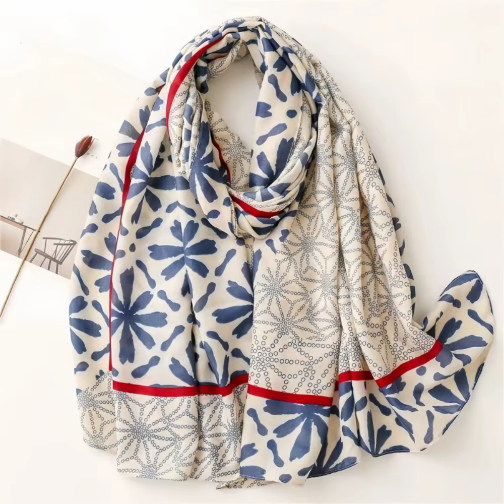 Écharpe en soie respirante pour le printemps, longue, absorbante, style ethnique, châle en fil de li