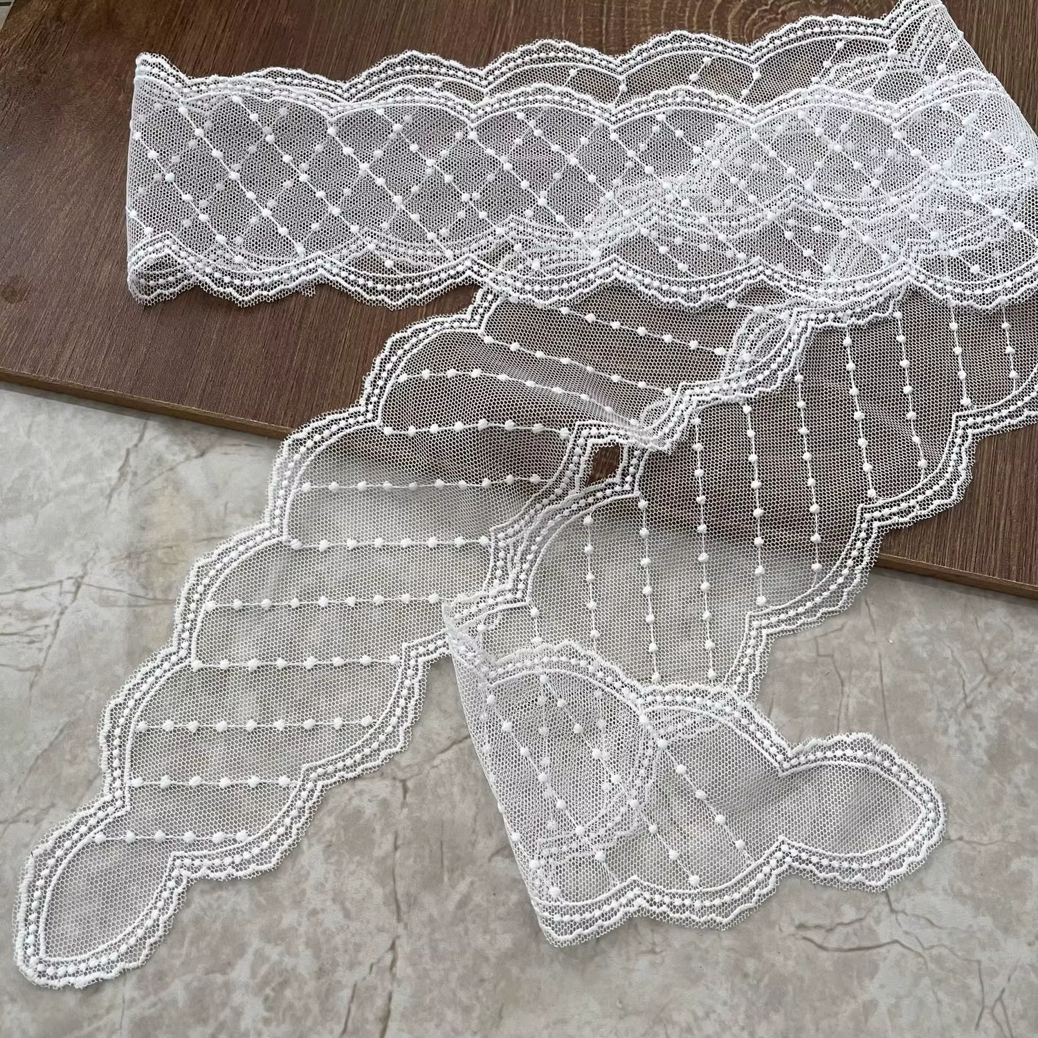 Écharpe en dentelle coréenne pour femme, printemps-été, foulard en soie bohème vintage, pour le cou