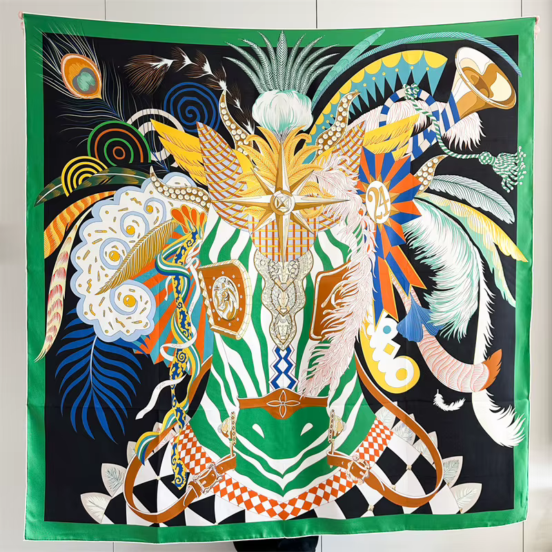 Injplanchers f-Châles à Bords Roulés pour Femme, Grand Bandana, Ceinture, Foulard pour Cheveux et Co