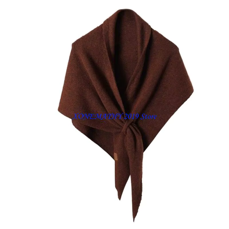 F42F – écharpe triangulaire confortable pour le cou d'hiver, accessoire décontracté pour femmes