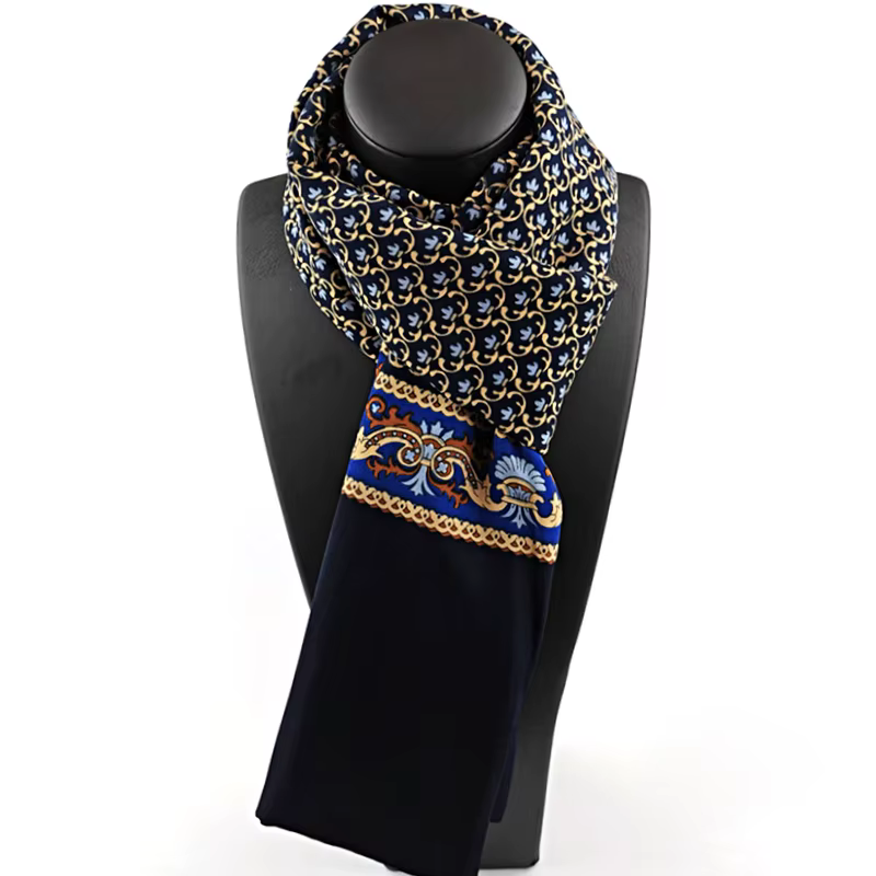 Injplanchers f-Foulard de cou à carreaux College pour hommes, écharpes de luxe, châle rond vintage,