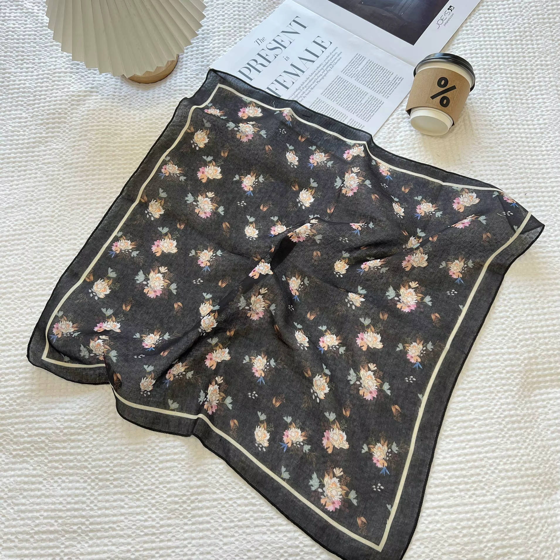 Foulard de cou carré pour femmes, joli bandana pour cheveux, petite présidence, sac, écharpe injSoft