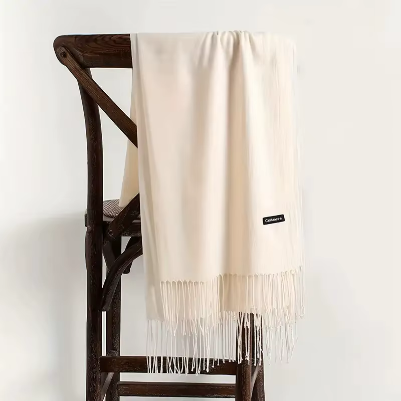Écharpe Pashmina pour femmes, châles en cachemire doux, sensation de foulard, voyage, bureau, hiver,