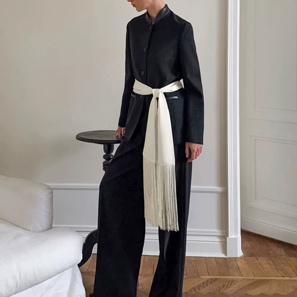 Écharpe longue chic en satin pour femme, couleur unie, soyeuse, grande taille, châle décontracté pou