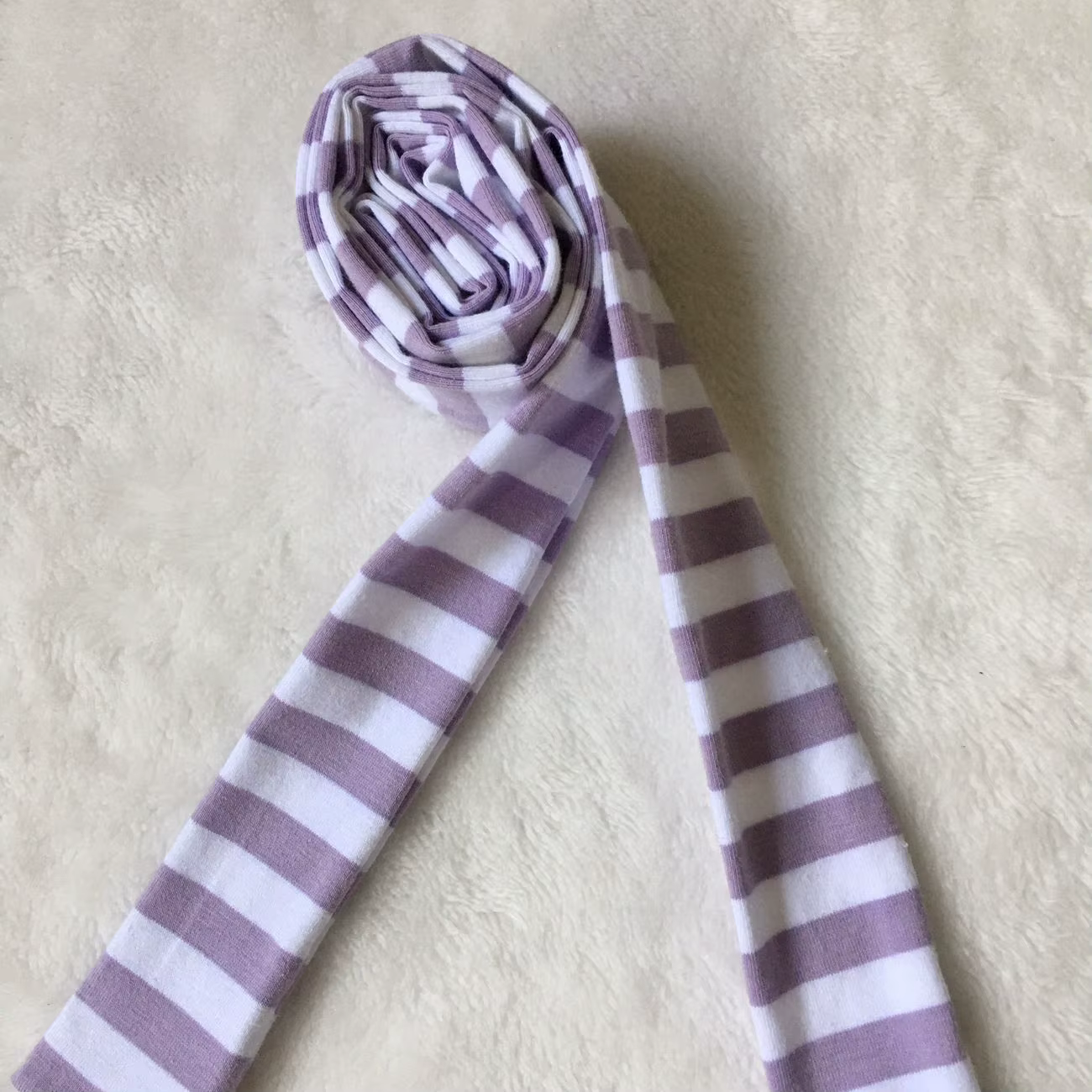 Mode ruban rayé mince écharpe imprimé mince écharpe Style coréen foulard longs coton foulards mariag