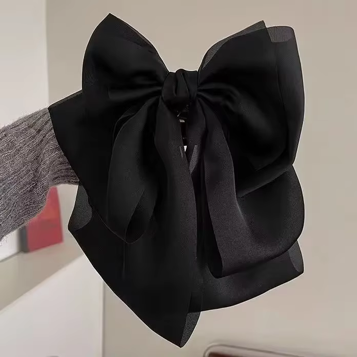 Pince à cheveux coréenne grande taille pour femmes, Barrettes à queue de cheval haute, couvre-chef p