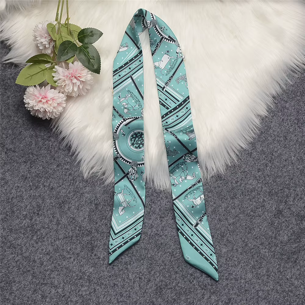 Cape de cheval de luxe marque écharpe Design de mode 100% foulard en soie couvre-chef pour femme sac