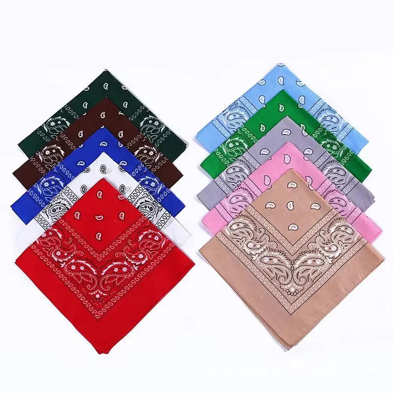 Nouvelle mode Hip Hop Bandana carré écharpe noir rouge bandeau imprimé pour garçons/filles cheveux a