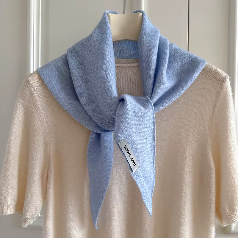 100% laine hiver écharpe femmes chaud foulards grande taille brillant couleur unie Design épaissi ch