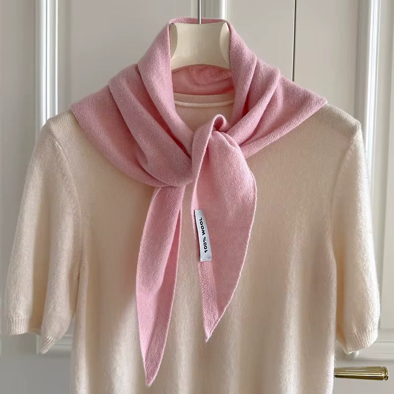 100% laine hiver écharpe femmes chaud foulards grande taille brillant couleur unie Design épaissi ch