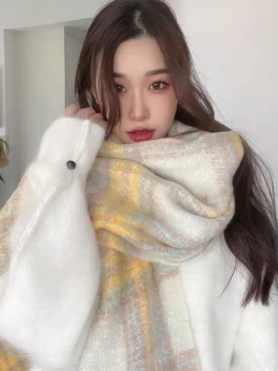 Écharpe tendance à vent fluide pour l'hiver, nouvelle collection automne-hiver, résistante au froid,