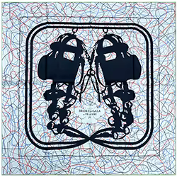 Écharpe d'été simple en soie 90 * 90, écharpe en twill de soie, procédé de peinture par pulvérisatio