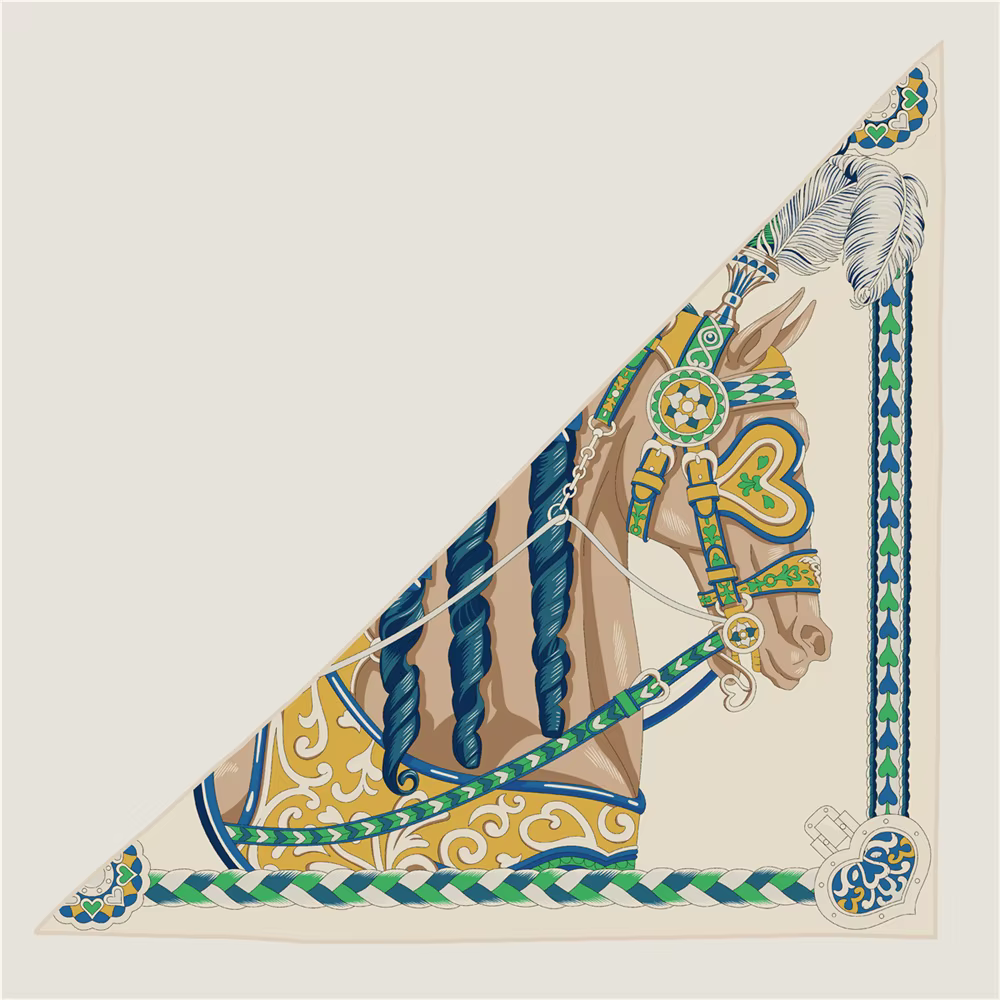 POBING 30% soie 70% cachemire écharpe femmes roulé à la main mode impression Triangle foulards envel