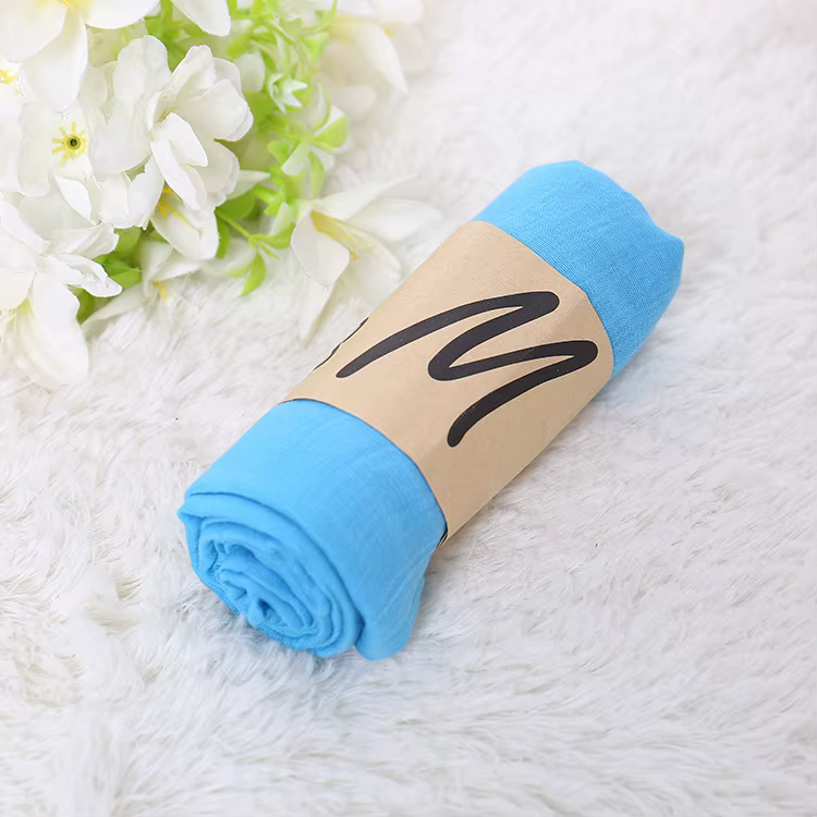 Écharpe de Luxe Douce et Chaude pour Adulte et Enfant, Châle Enveloppant, Hijabs, Bandeau de Sauna, 