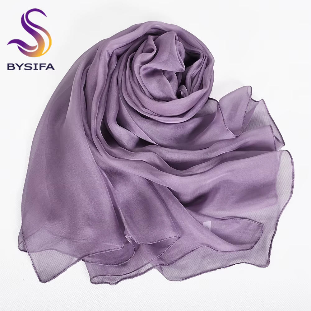 [BYSIFA]-Écharpes InjLong Mulberry pour Femme, Grande Écharpe, Châle, Cape, Wraps, Mode Féminine, Bl