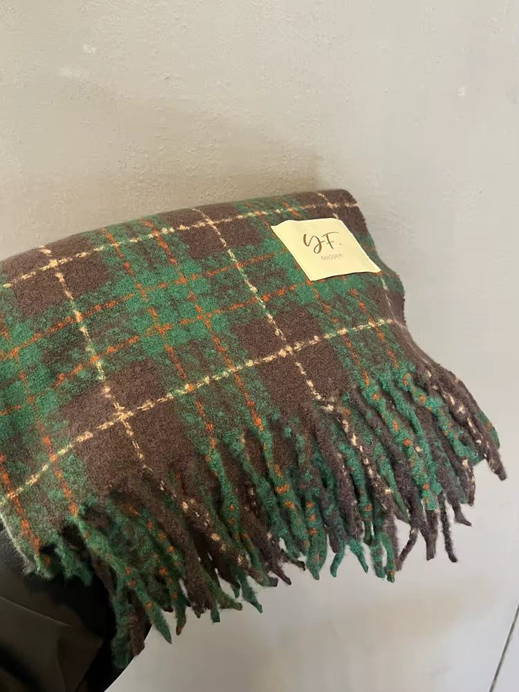 Plaid hiver Écharpe femmes luxe chaud Foulard solide foulards mode décontracté écharpes cachemire co