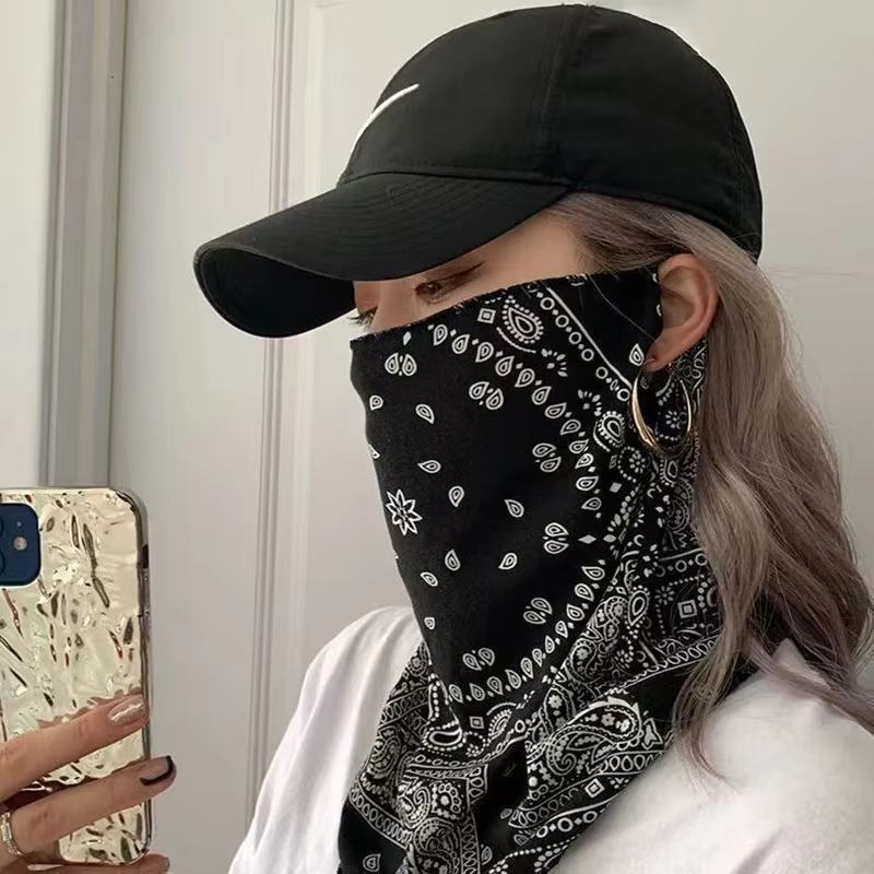 Masque de protection solaire Punk pour hommes et femmes, écharpe d'oreille, visage, cou, protection