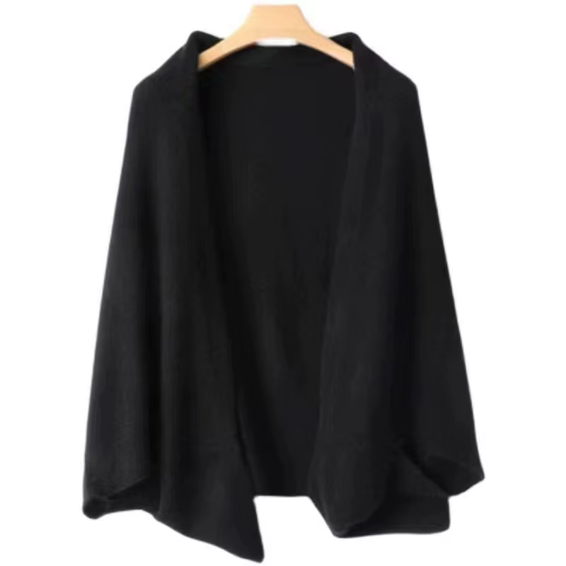 100% laine femmes tricoté châle écharpe doux chaud tricots Cardigan cape enveloppes épaule cou proté