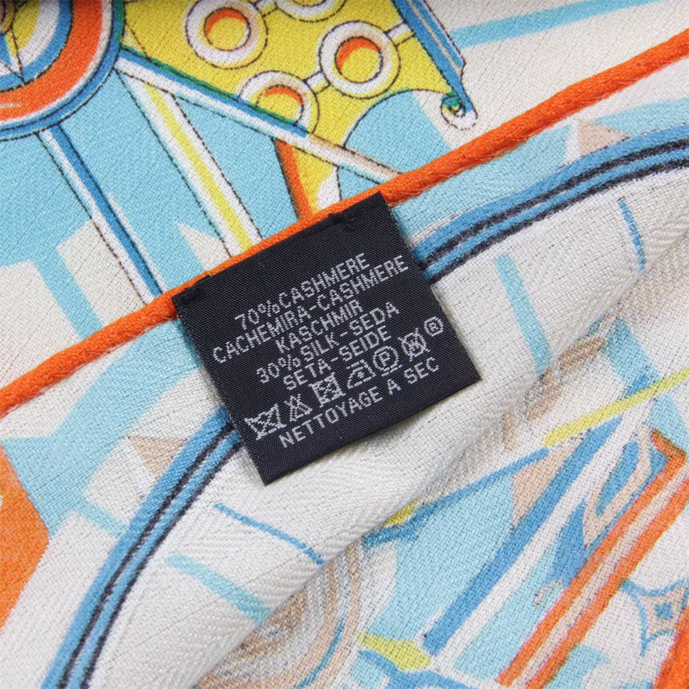 30% soie 70% cachemire écharpe femmes roulé à la main imprimé longues écharpes enveloppes Bandana gr