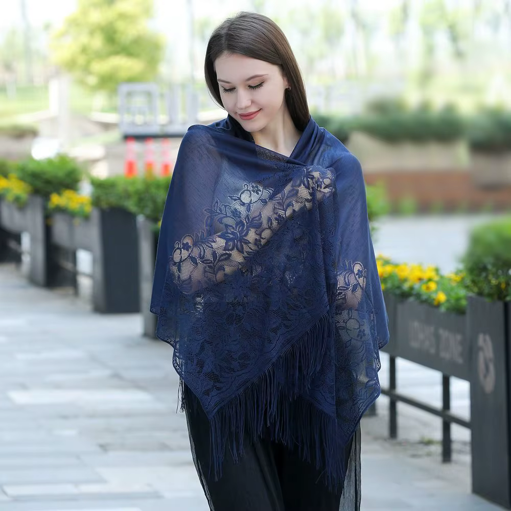 Foulard Cheongsam châle foulard enveloppes crème solaire châle robe châle glands dentelle écharpe fe