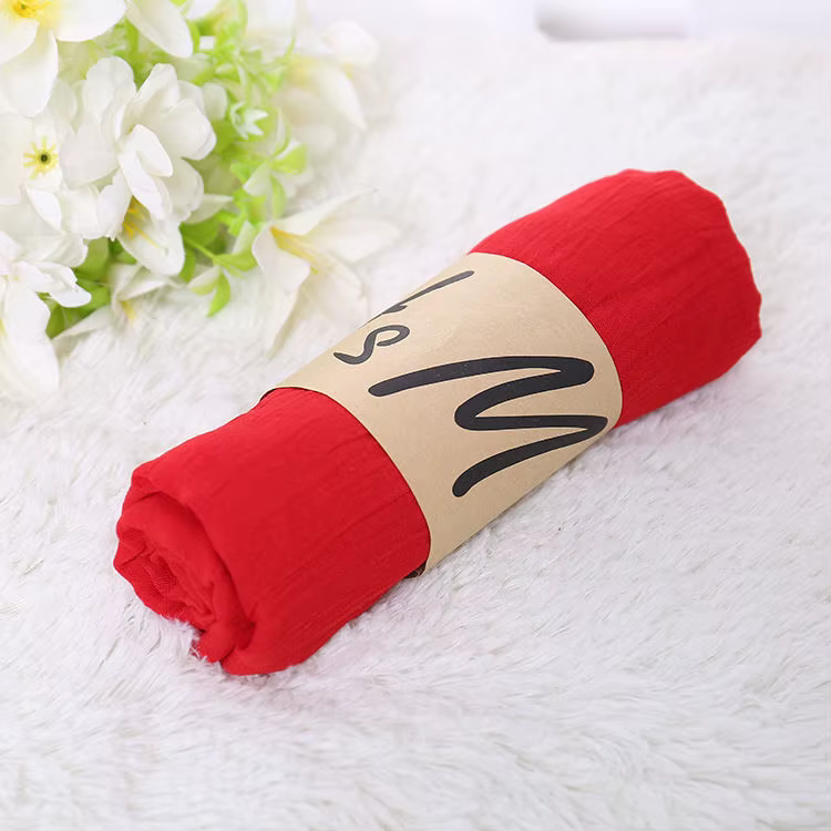 Mode coréenne écharpe femmes de luxe printemps hiver couleur unie Hijabs pour femme châles enveloppe