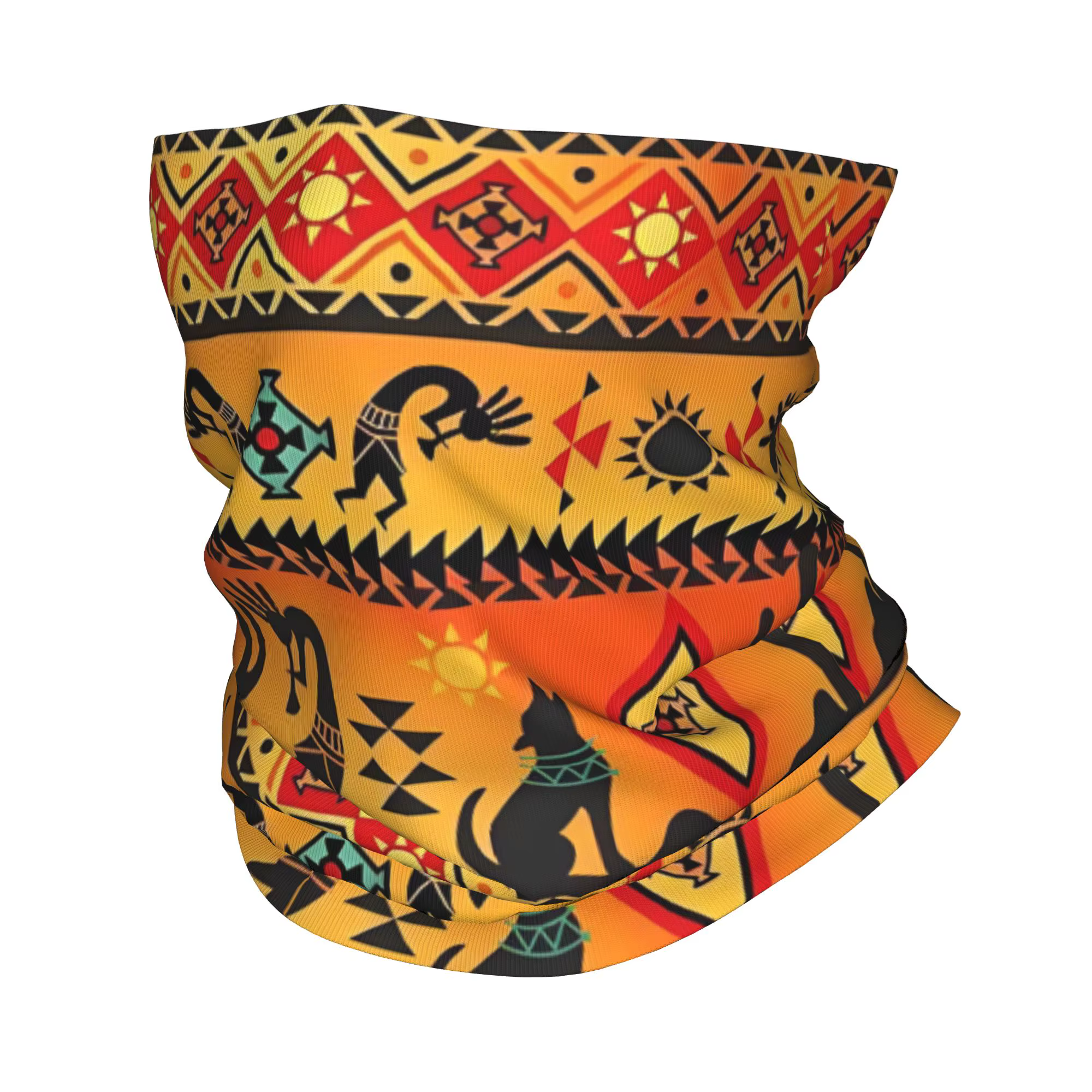 Kokopelli – cache-cou Bandana personnalisé pour hommes et femmes, écharpe enveloppante, Vintage, imp