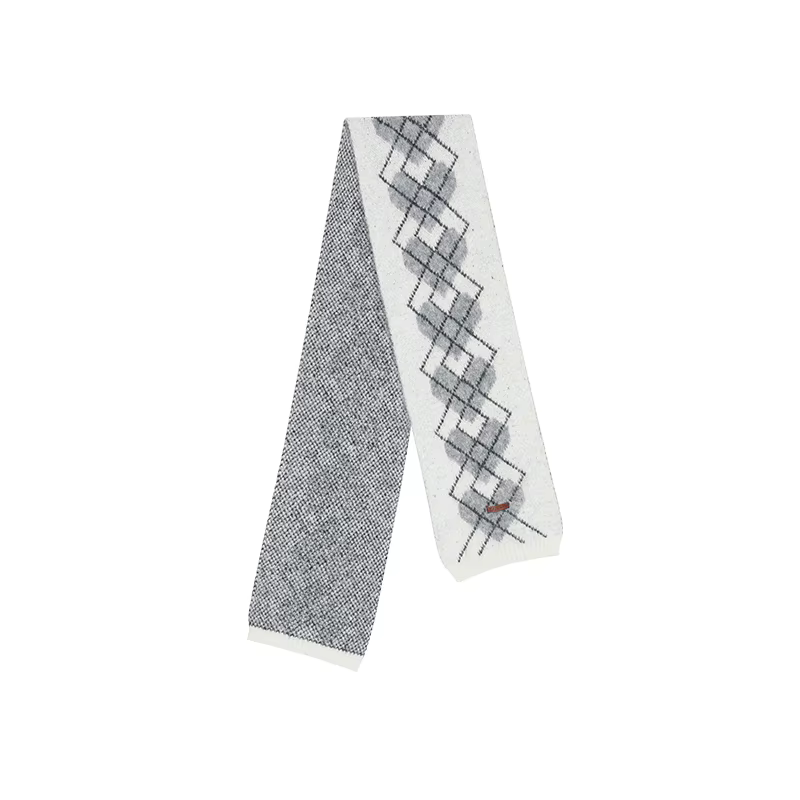 ELFSACK Écharpe minimaliste décontractée classique à motif de diamant pour femme