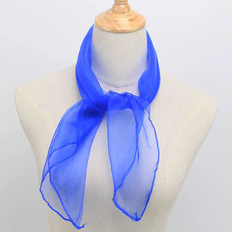 Foulard en Satin de soie pour femmes, petit silencieux de luxe, Hijabs pour la tête et le cou, idéal