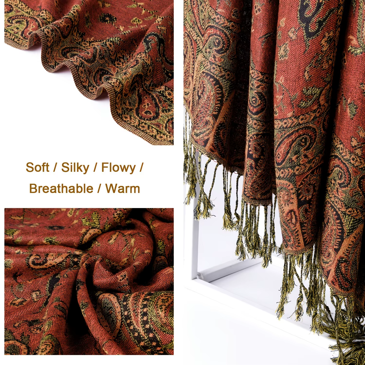 Marque de luxe automne cachemire Pashmina châle dame Wrap chaud hiver foulards Design imprimé femme
