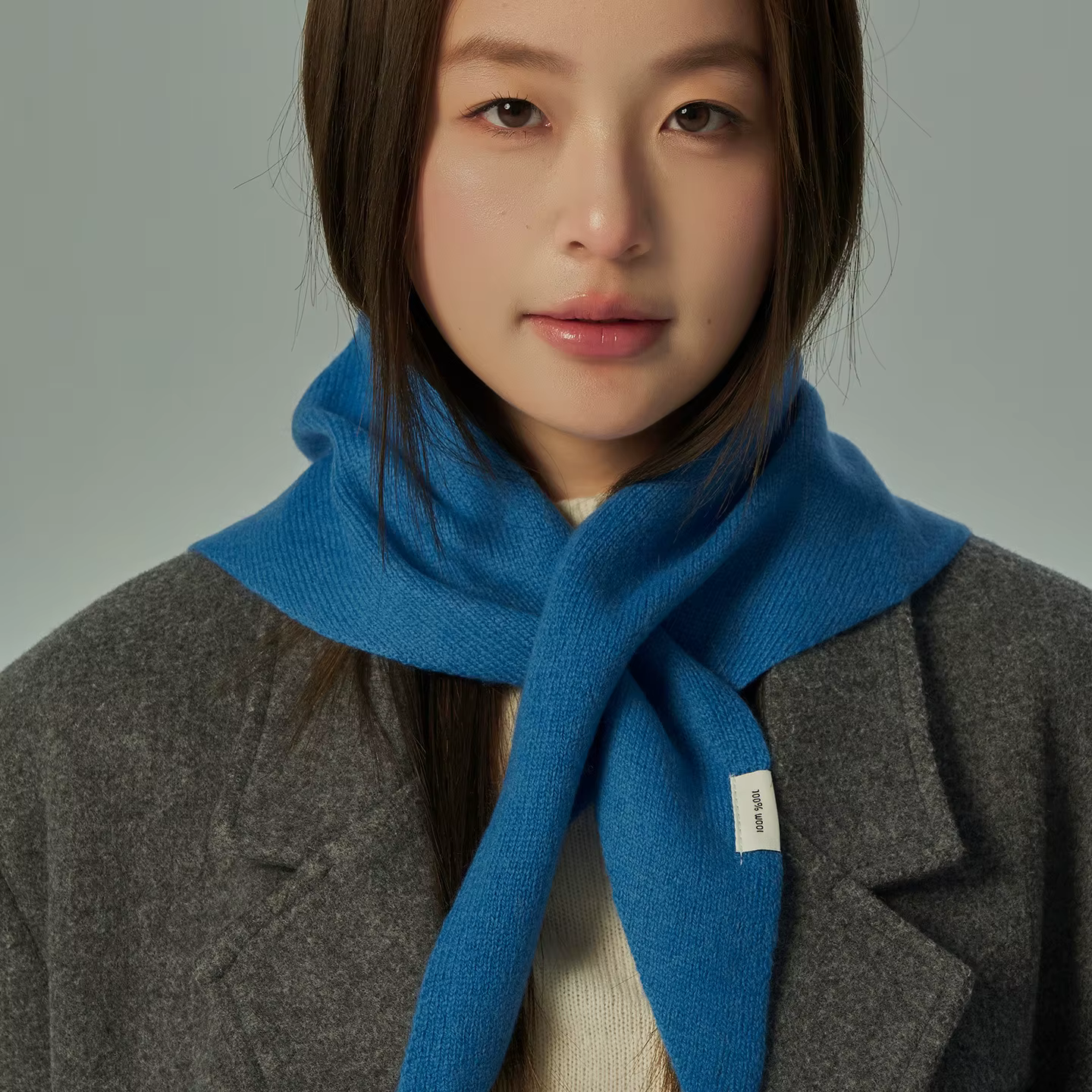 Luxe femmes 100% laine écharpe châle hiver chaud solide tricoté Triangle foulard marque de mode Band