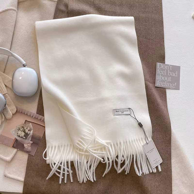 Écharpe de luxe en laine pour femme, cachemire chaud, Pashmina, marque, châles enveloppants, épais e