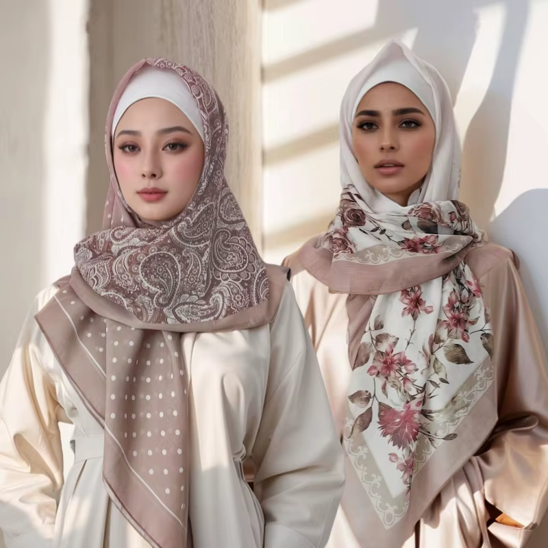 73 couleurs malaisie Tudung Bawal fleur imprimé Hijab nouveau Design foulard Premium coton Voile dou
