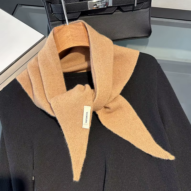 100% laine hiver écharpe pour femmes longue chaude cachemire foulards Hijab solide dame châle envelo