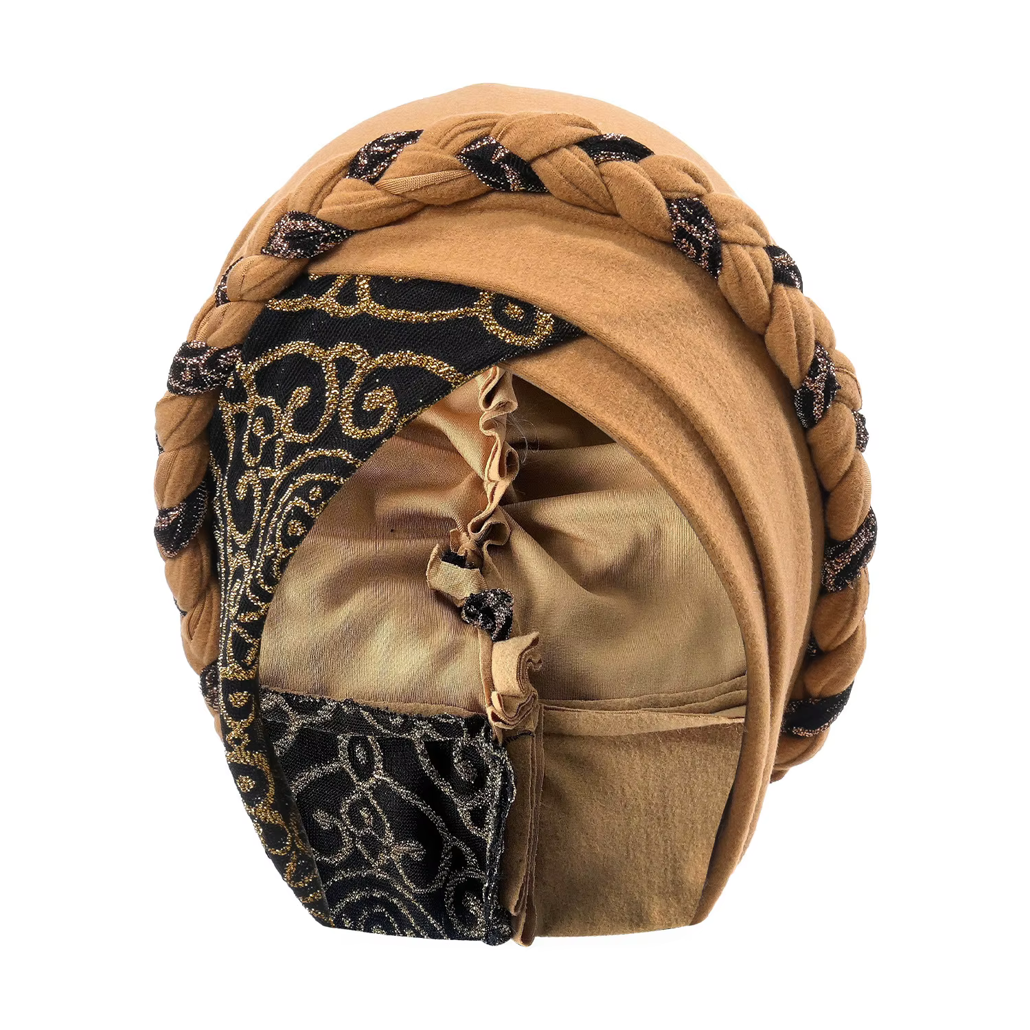 Foulard de tête pour femmes musulmanes Turban casquette dames imprimé islamique Bonnet chapeau tress